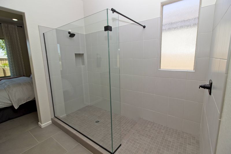 Contemporary Shower with Frameless Glass